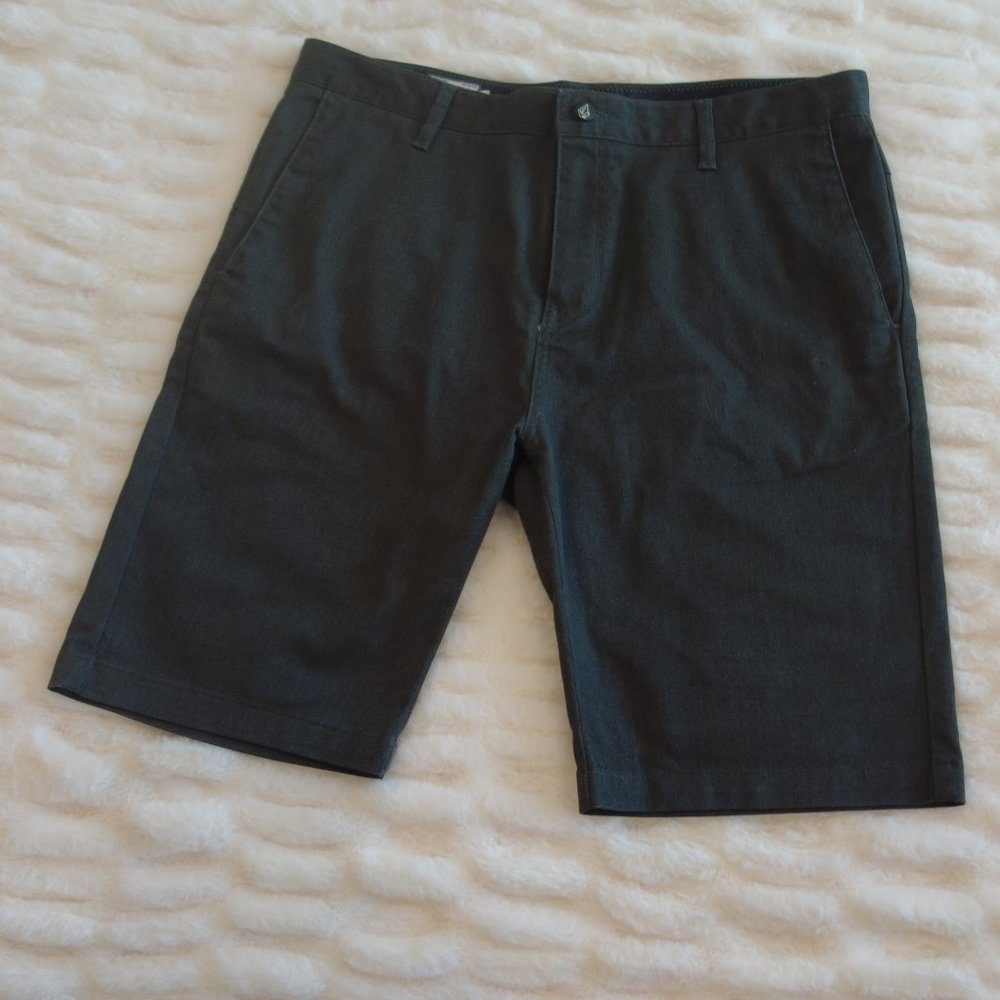 Men's Gray Volcom Dress Shorts Size 34 - Picture 2 of 12
